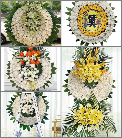 山东青岛胶州市胶莱镇北店子村花圈速递